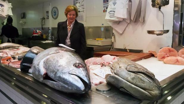 Lonja de pescado que abastece a mercados municipales alicantinos.