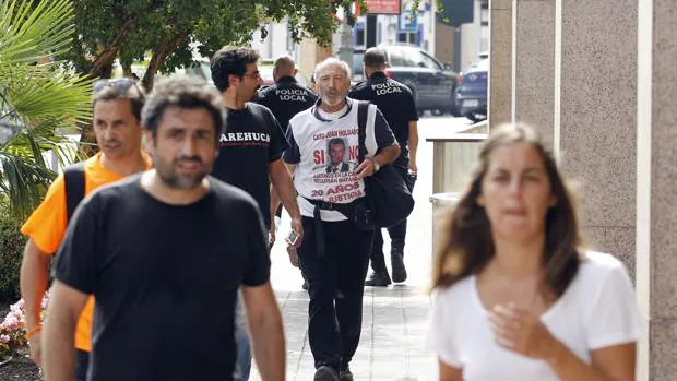 Francisco Holgado, «Padre Coraje» en la marcha a Madrid