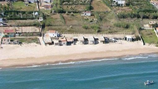 Imagen de la playa para perros en Cullera