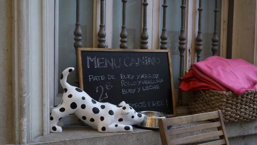 Imagen del menú canino en el bar Snack Attack