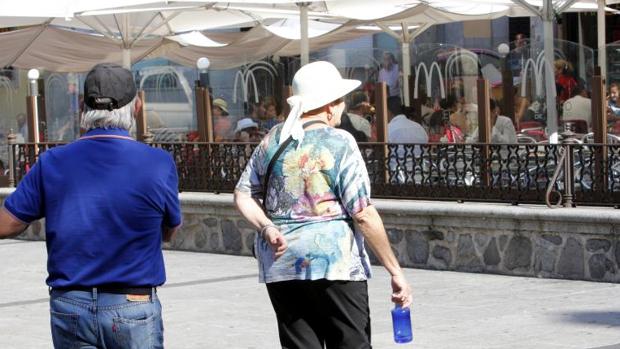 Turistas en la plaza de Zocodover