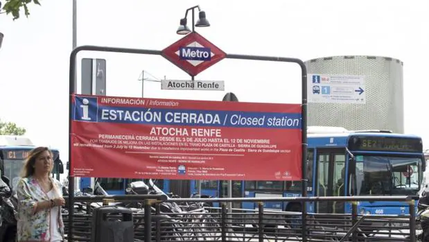 Una de las estaciones de la Línea 1 de Metro Madrid, en obras