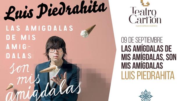 Cartel de la única función de Luis Piedrahita en Valladolid