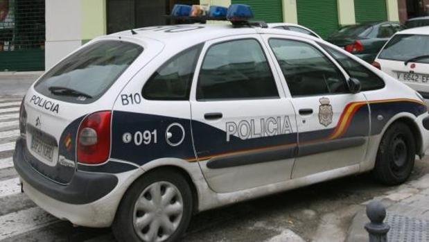 Coche de la Policia Nacional en Valencia