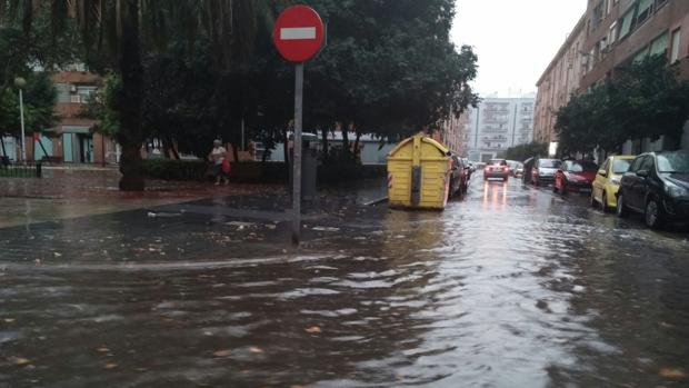 Imagen de la tormenta en Valencia