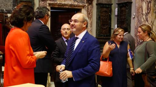 Los concejales del PP, durante el debate