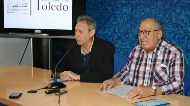 José María Cabezas y Felipe Hernández Ponos en la presentación de la programación del Cineclub
