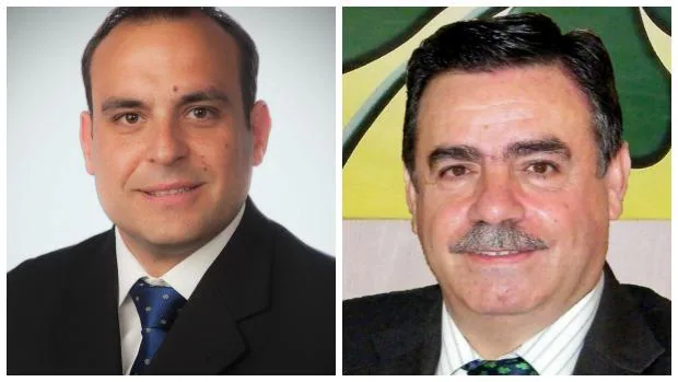 Francisco José García (izquierda), el próximo alcalde de Colmenar y Antonio Ortiz, el edil que apoyará al PP