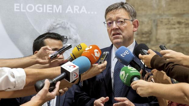 Imagen de Puig tomada este domingo en el Palau de la Generalitat