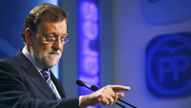 El candidato del PP a la Presidencia del Gobierno, Mariano Rajoy