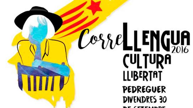 Cartel del Correllengua celebrado el pasado fin de semana en la localidad de Pedreguer