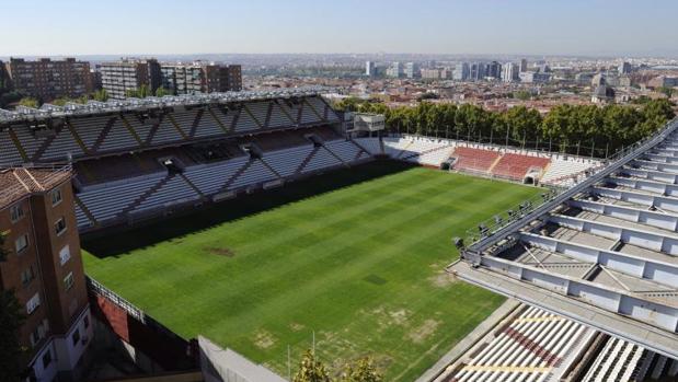 Vista general del estadio del Rayo Vallecano, en la avenida de la Albufera
