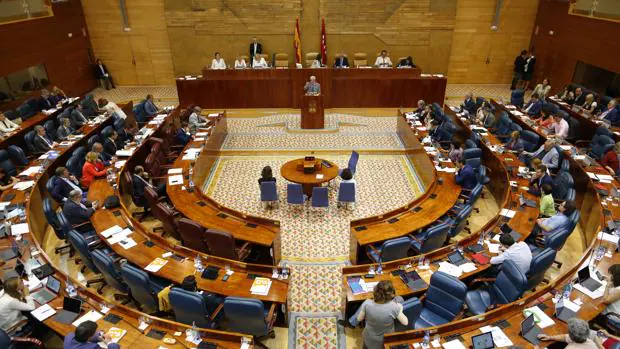 Pleno en la Asamblea de Madrid