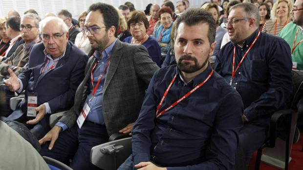 Luis Tudanca, durante la celebración del Comité Federal del PSOE que se celebró este pasado domingo en Madrid