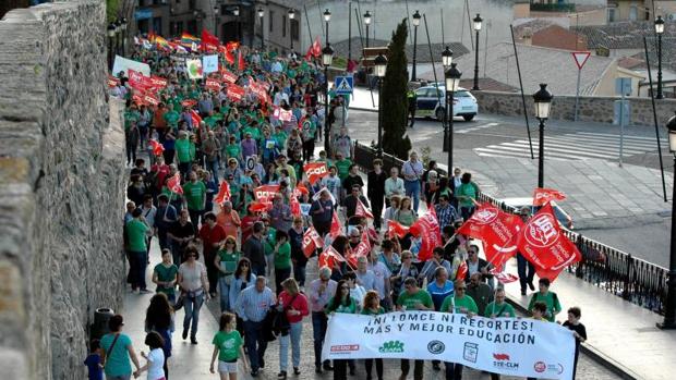 Imagen de la última huelga educativa contra la Lomce y los recortes, celebrada en mayo de 2013