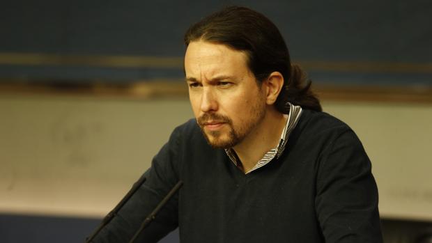 Pablo Iglesias, líder de Podemos ayer en el Congreso