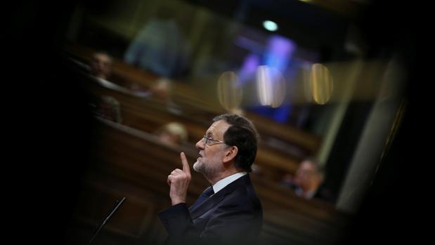 Imagen de Mariano Rajoy tomada durante el pleno de investidura