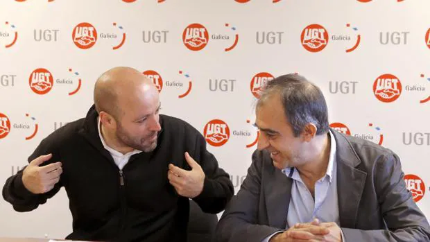 Luis Villares se entrevistó con el secretario xeral de la UGT Galicia, José Antonio Gómez