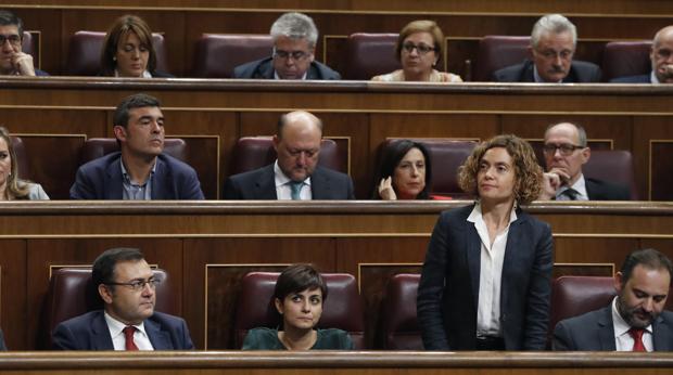 La diputada Meritxell Batet, del PSC, durante la reciente sesión de investidura