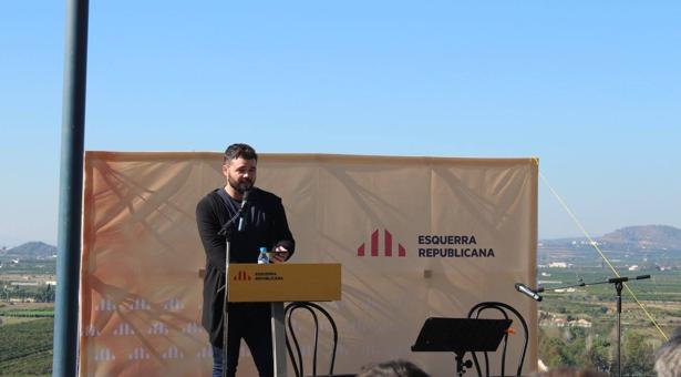 «Viva la república valenciana»: Gabriel Rufián amenaza con extender la «revolución de Cataluña»