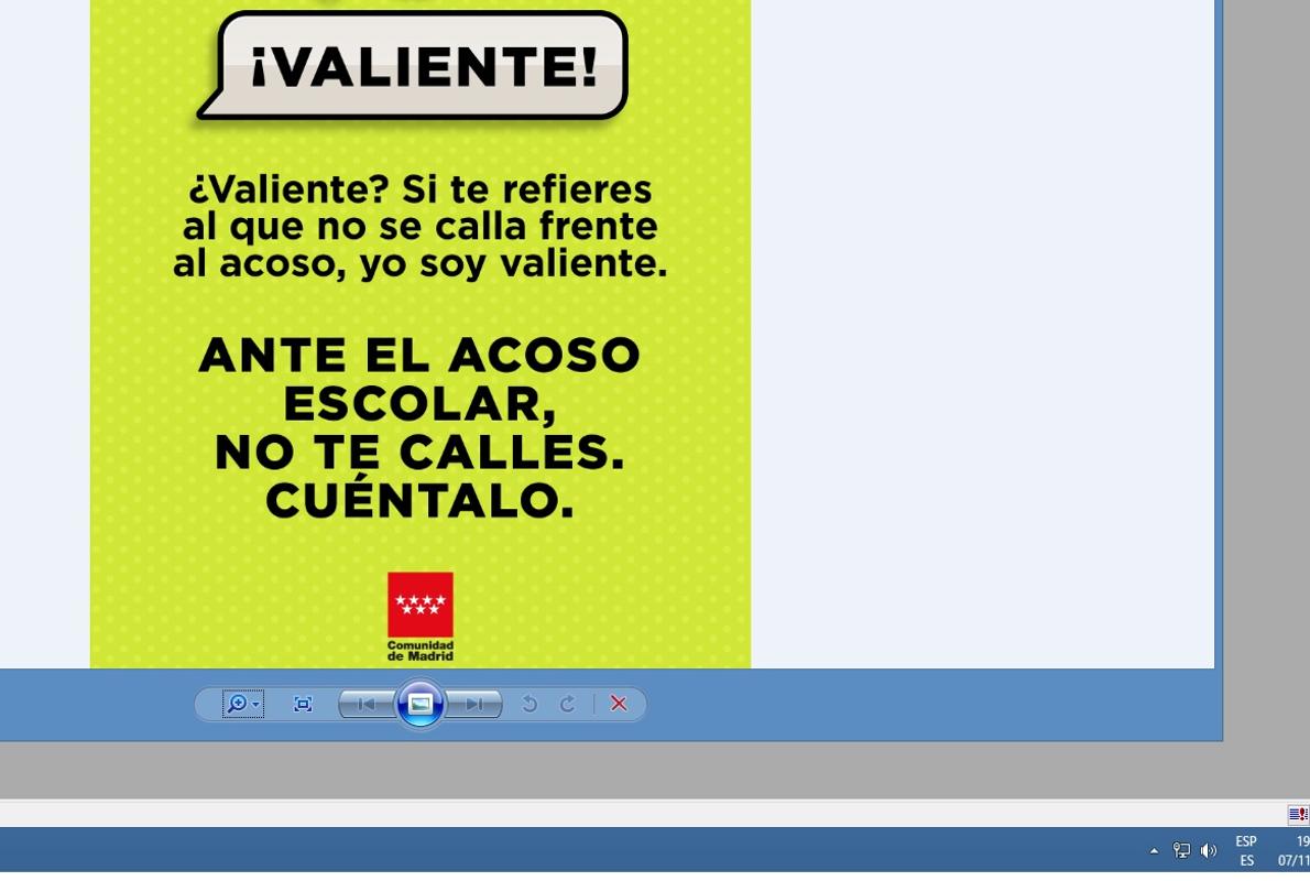 Uno de los diseños que se utilizará dentro de la campaña de sensibilización contra el acoso escolar