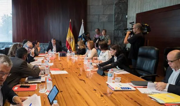 Consejo de Gobierno de Canarias, este jueves, en Tenerife