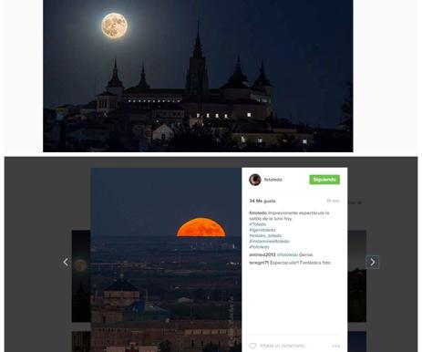 Así se ha visto la superluna en Toledo