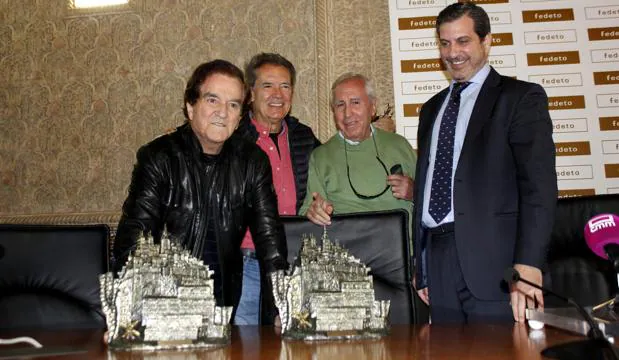 Manuel Madruga, con el Dúo Dinámico y Santiago Castellanos