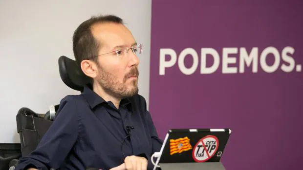 El secretario de Organización de Podemos, Pablo Echenique, en Zaragoza