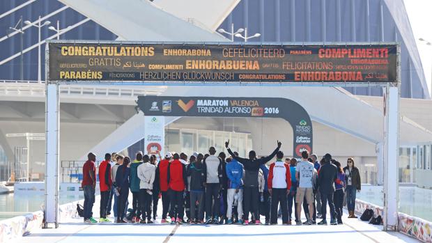 Imagen de los preparativos del Maratón