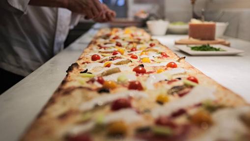 Pizza de dos metros en Kilómetros de Pizza