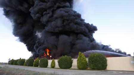 Incendio en la planta de RDM de Androcino, en julio de 2015