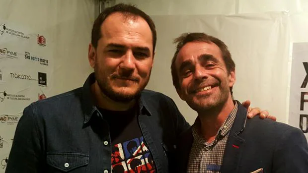 Juanjo Cervetto, con el cantautor Ismael Serrano