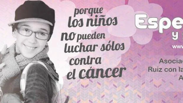 Imagen del cartel de la asociación contra el cáncer infantil