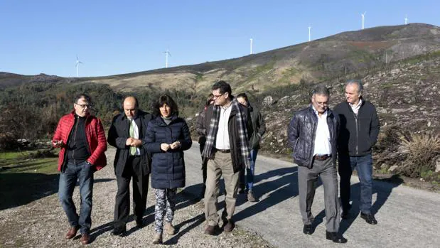 La conselleira de Medio Rural, Ángeles Vázquez, durante su visita a Arbo