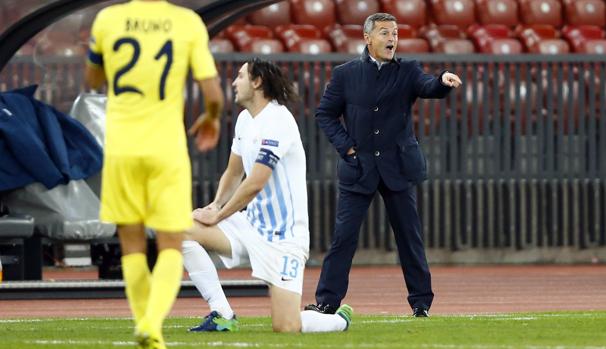 El entrenador del Villarreal, durante el partido frente al FC Zurich la pasada semana