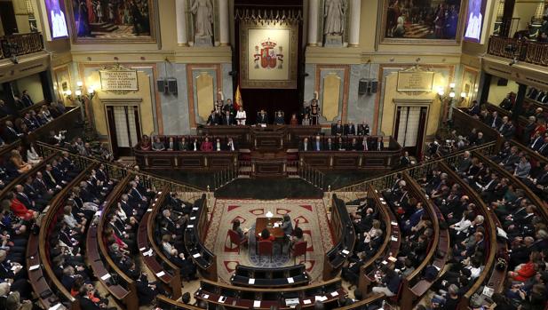 La sesión solemne de la apertura de las Cortes en la XII Legislatura