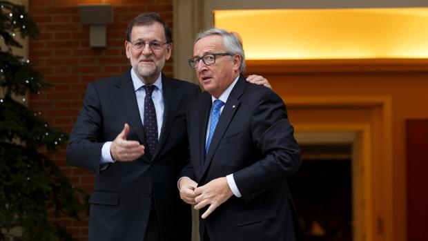 Rajoy y Juncker