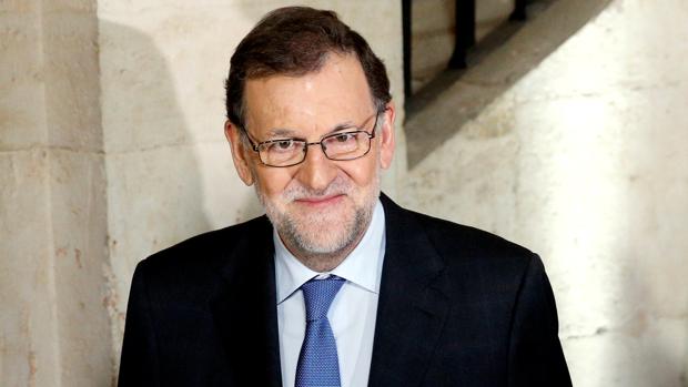 Rajoy ayer durante el acto que compartió con Mario Draghi, presidente del BCE