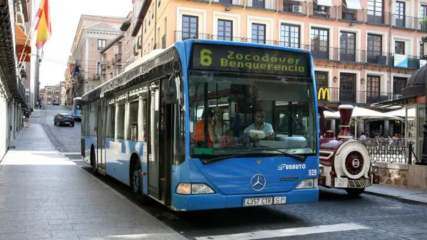Uno de los autobuses de Unauto en Toledo