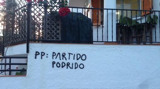 Imagen de una de las pintadas