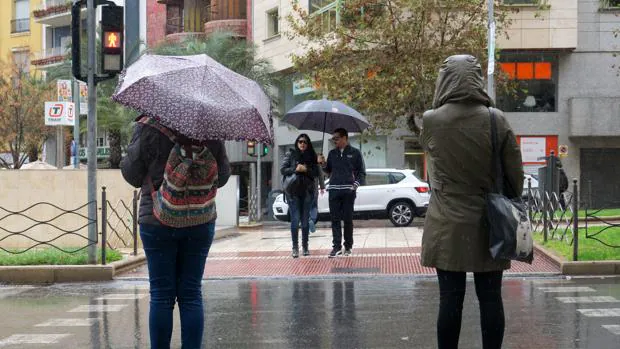 Imagen de las lluvias registradas en la ciudad de Alicante