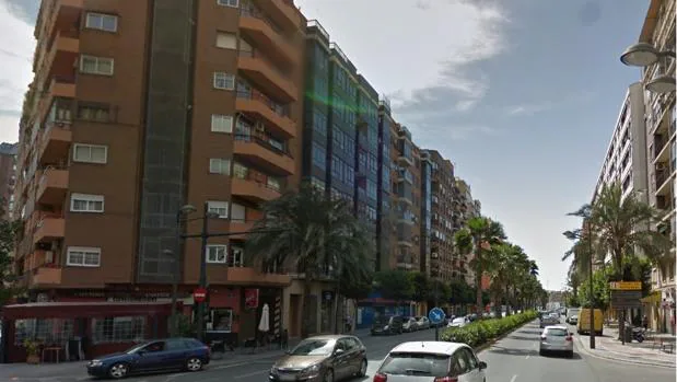 Imagen de la avenida Peris y Valero de Valencia