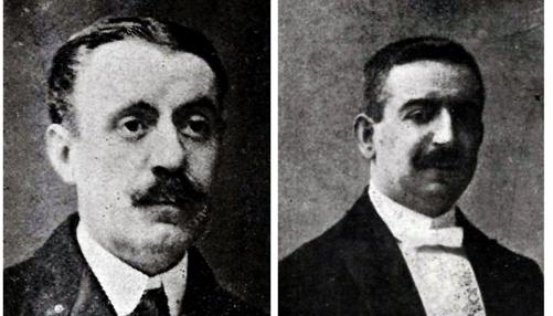 Alfredo Maymó y Justo Villarreal, regidores toledanos, impulsores de la medida de gracia para evitar que en la ciudad de Toledo se consumase una pena de muerte (Fotos, Archivo Municipal de Toledo)