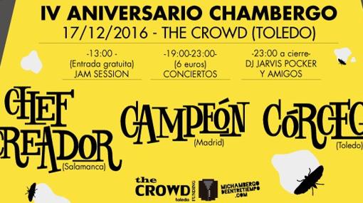 Cartel del festival del IV Aniversario Chambergo