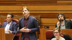 Pablo Fernández, durante el pleno