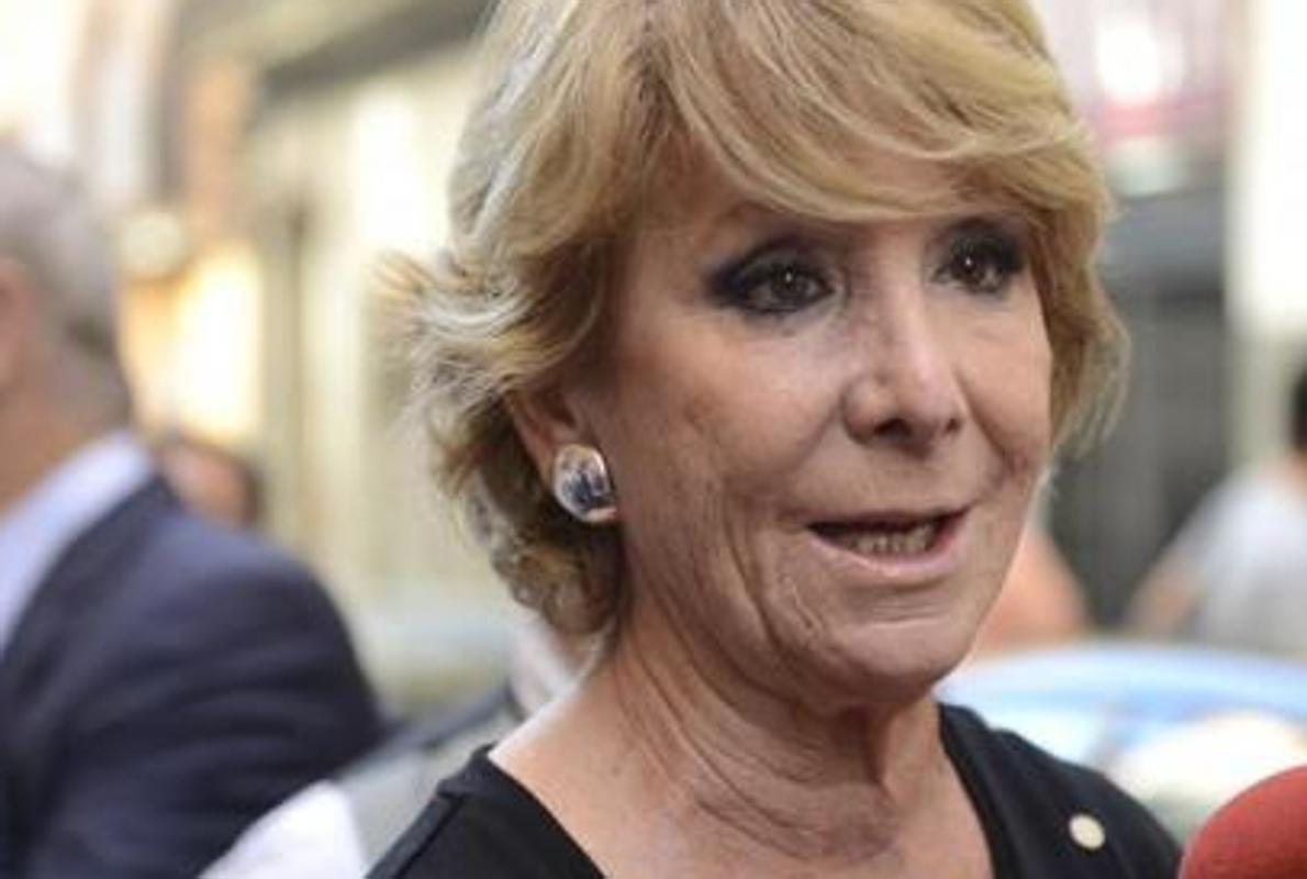 Esperanza Aguirre, portavoz del PP en el Ayuntamiento de Madrid