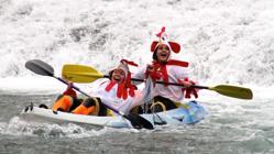 San Silvestre en piragua