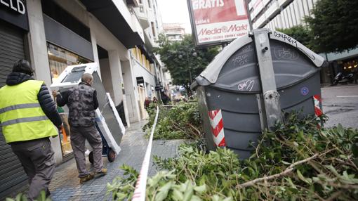 Imagen de la calle Colón esta mañana