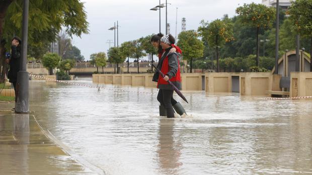 Imagen de los efectos de las inundaciones en Orihuela